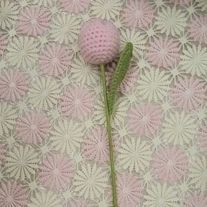 Pink Crochet Flower Accessory